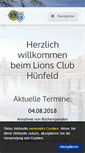 Mobile Screenshot of lions-huenfeld.de